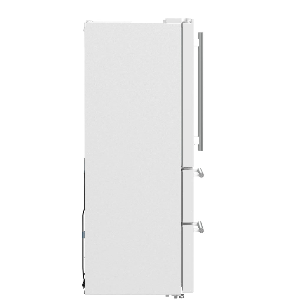 Forno Espresso Moena 36" French Door Refrigerator in White, 19.2 cu.ft with Ice Maker