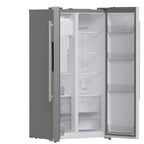 Forno Salerno 36" Side-by-Side 20 cu.ft. Freestanding Refrigerator in Stainless Steel with Ice & Water Door Dispenser