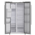 Forno Salerno 36" Side-by-Side 20 cu.ft. Freestanding Refrigerator in Stainless Steel with Ice & Water Door Dispenser