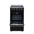 Forno Lamazze 20" Freestanding Gas Range in Black with 4 Sealed Burners, 21,200 BTU Cooktop