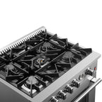 Forno Giovanni 30" Freestanding Gas Range All Stainless Steel, 5 Sealed Burners 67,000 BTU