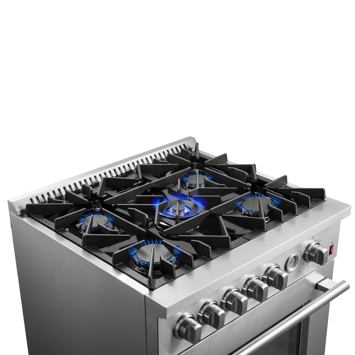 Forno Giovanni 30" Freestanding Gas Range All Stainless Steel, 5 Sealed Burners 67,000 BTU