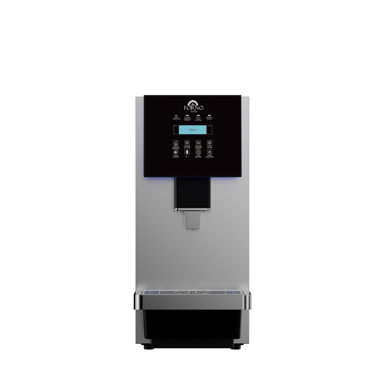 Forno Fresco 10" Countertop Ice Maker & Dispenser, 66 lbs Chewable nugget Ice daily, Self-Clean