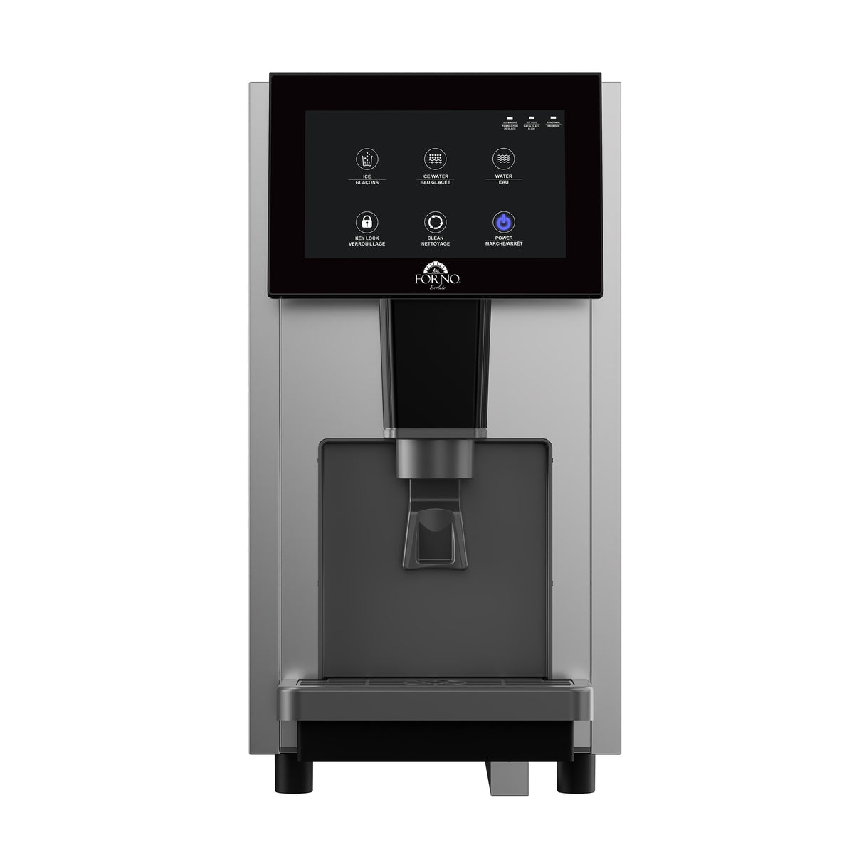 Forno Fresco 14" Countertop Ice Maker & Dispenser, 154 lbs Chewable nugget Ice daily, Self-Clean