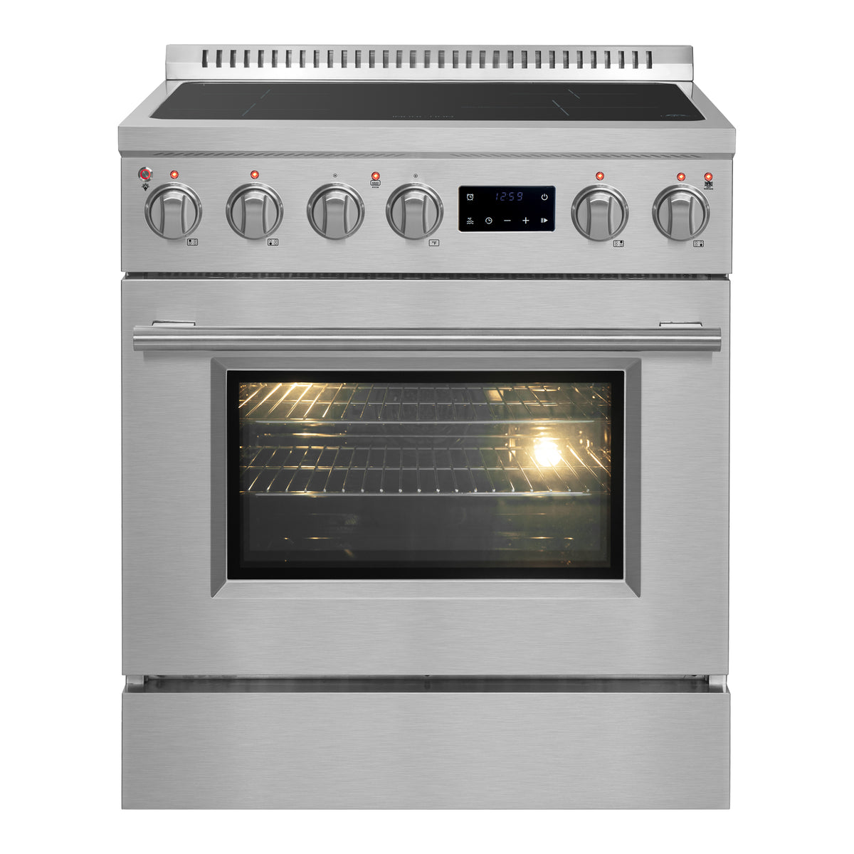 Forno Torino 30" Induction Range True Convection, Air Fry, Air Sous Vide, 4.32 cu. ft. Oven