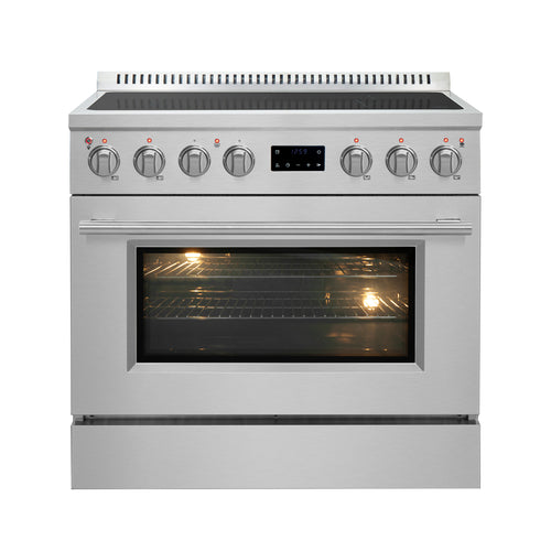 Forno Torino 36" Induction Range True Convection, Air Fry, Air Sous Vide, 4.32 cu. ft. Oven
