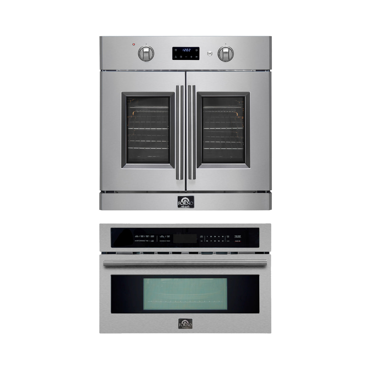 Forno 2-Piece Kitchen Bundle - 30" Stainless Steel Single Wall (1333-30) Oven