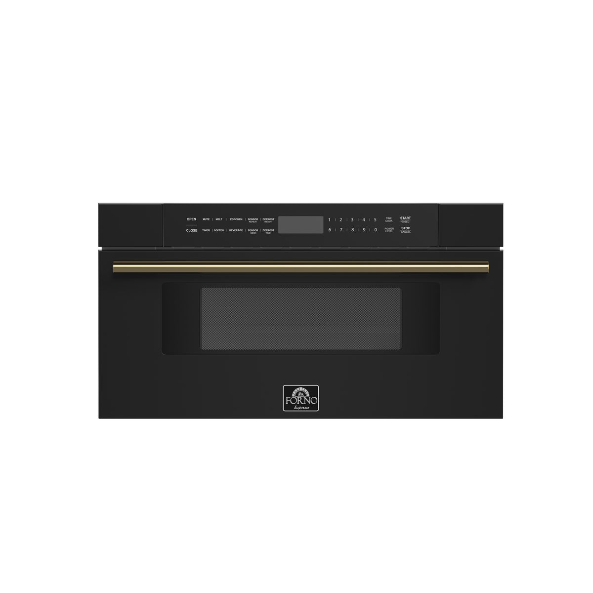 Forno Espresso Capoliveri 30" Microwave Drawer in Black, 1.2 cu.ft., 900 Watt, Defrost Rack