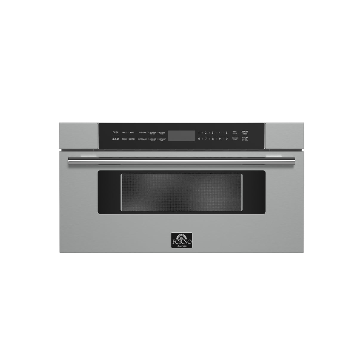Forno Capoliveri 30" Microwave Drawer, Stainless-Steel, 1.2 cu.ft., 900 Watt, Defrost Rack
