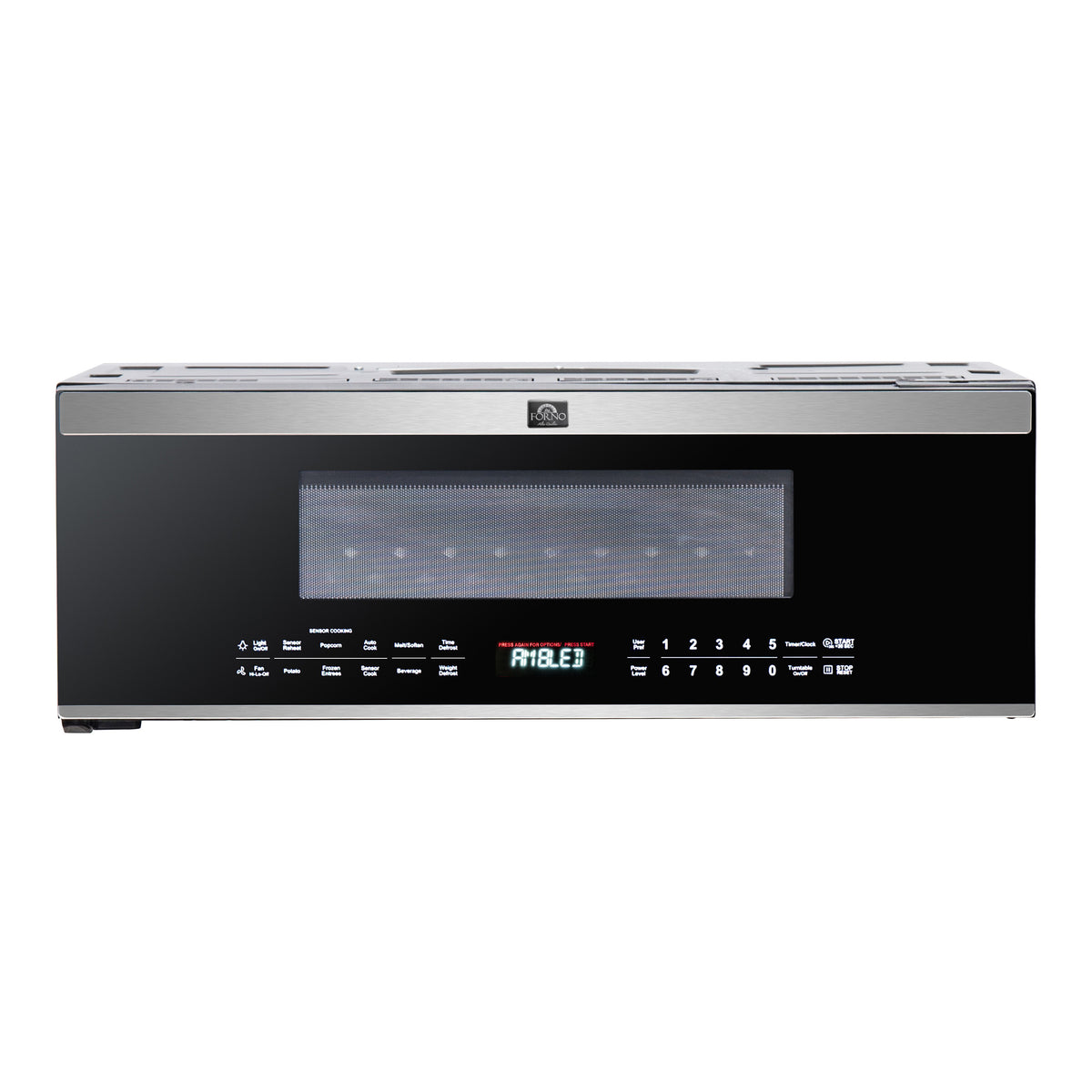 Forno Padula Over the Range Microwave, 30" 1.2 cu.ft., Stainless Steel, 400 CFM, Sensor Cook
