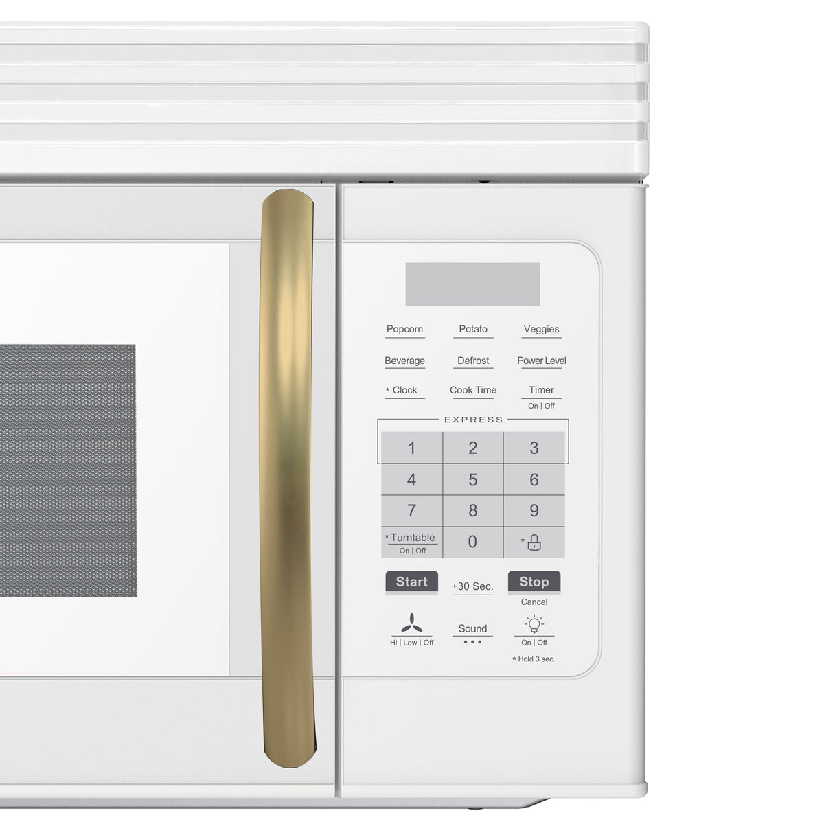 Forno Scalo 30" Over the Range Microwave, White – 1.6 cu.ft, 300 CFM Vent, Touch Control, LED Light