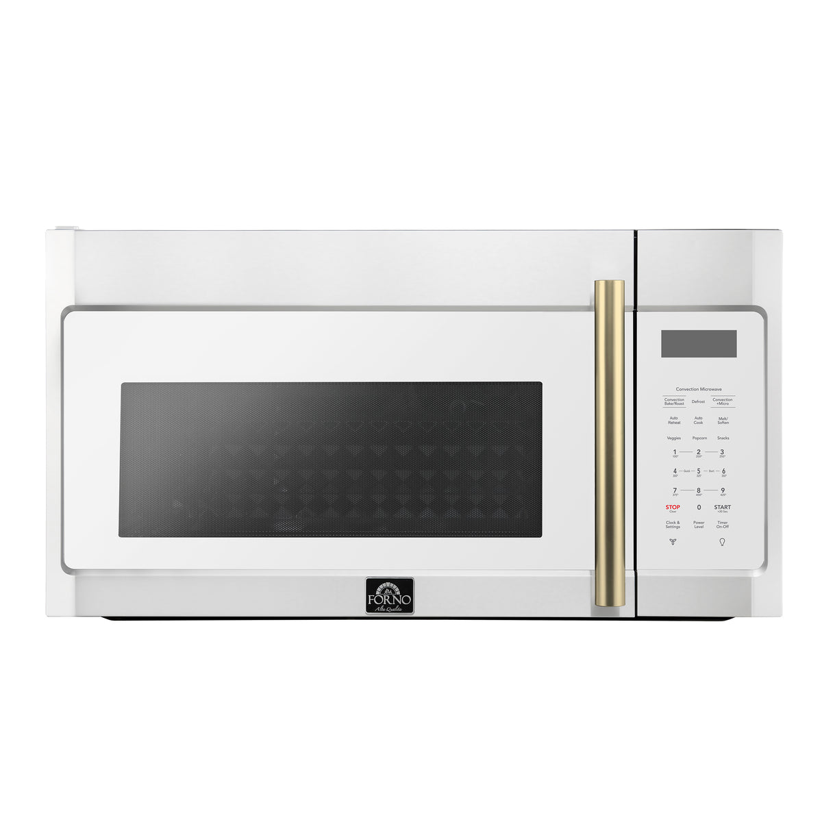 Forno Fornace 30" Over the Range Convection Microwave, White – 1.5 cu.ft, 300 CFM Vent, Touch Control
