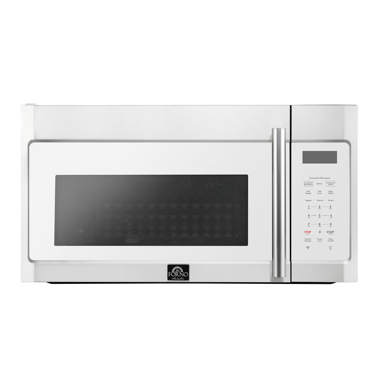 Forno Fornace 30" Over the Range Convection Microwave, White – 1.5 cu.ft, 300 CFM Vent, Touch Control