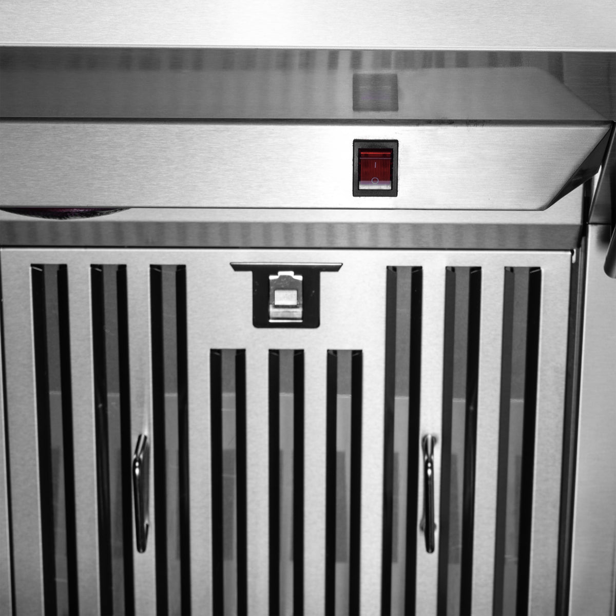 Forno Savona 60" Wall Mount Range Hood offers 1200 CFM ventilation and integrated warming shelf. Baffle filters and backsplash included for