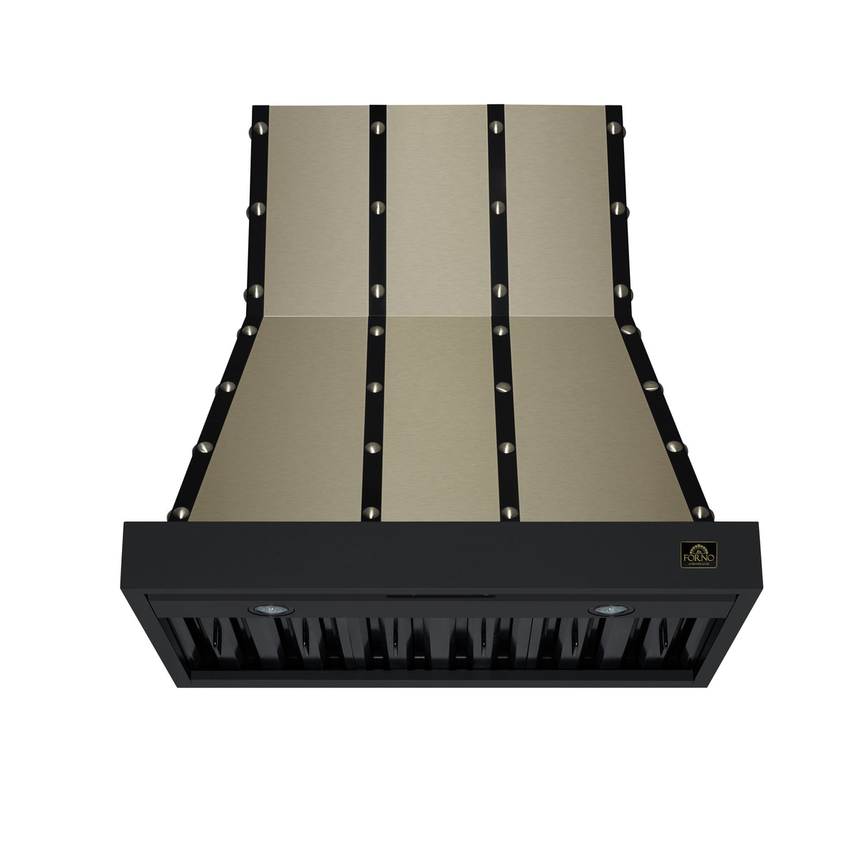 Forno Ambassador 36" Range Hood in Black with 427 CFM, 3 speeds, Dishwasher safe Baffle filters