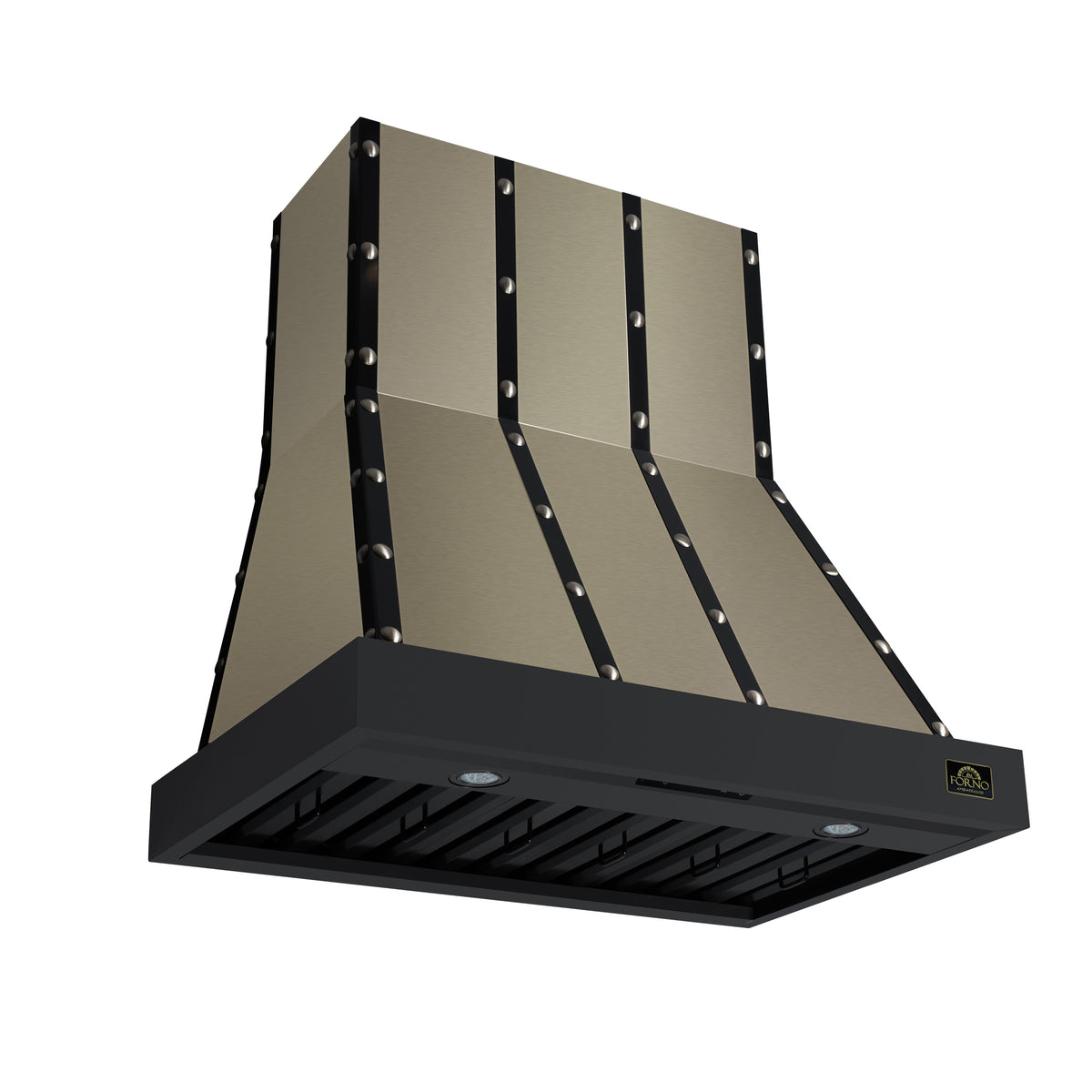 Forno Ambassador 36" Range Hood in Black with 427 CFM, 3 speeds, Dishwasher safe Baffle filters