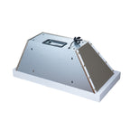 Forno Ambassador 48" Range Hood in White with 304 CFM, 3 speeds, Dishwasher safe Baffle filters