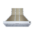 Forno Ambassador 48" Range Hood in White with 304 CFM, 3 speeds, Dishwasher safe Baffle filters