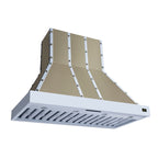 Forno Ambassador 48" Range Hood in White with 304 CFM, 3 speeds, Dishwasher safe Baffle filters