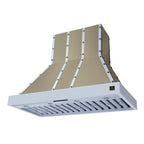 Forno Ambassador 48" Range Hood in White with 304 CFM, 3 speeds, Dishwasher safe Baffle filters