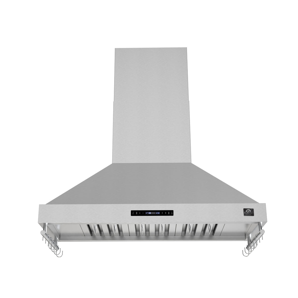 Forno Venezia 48" Wall-Mounted Stainless Steel Range Hood with Adjustable Height, Baffle Filters
