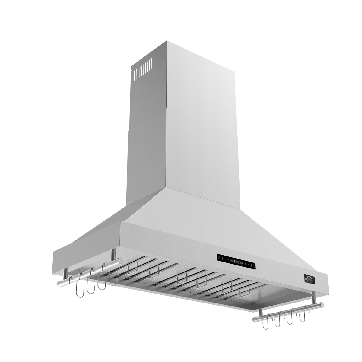 Forno Venezia 48" Wall-Mounted Stainless Steel Range Hood with Adjustable Height, Baffle Filters