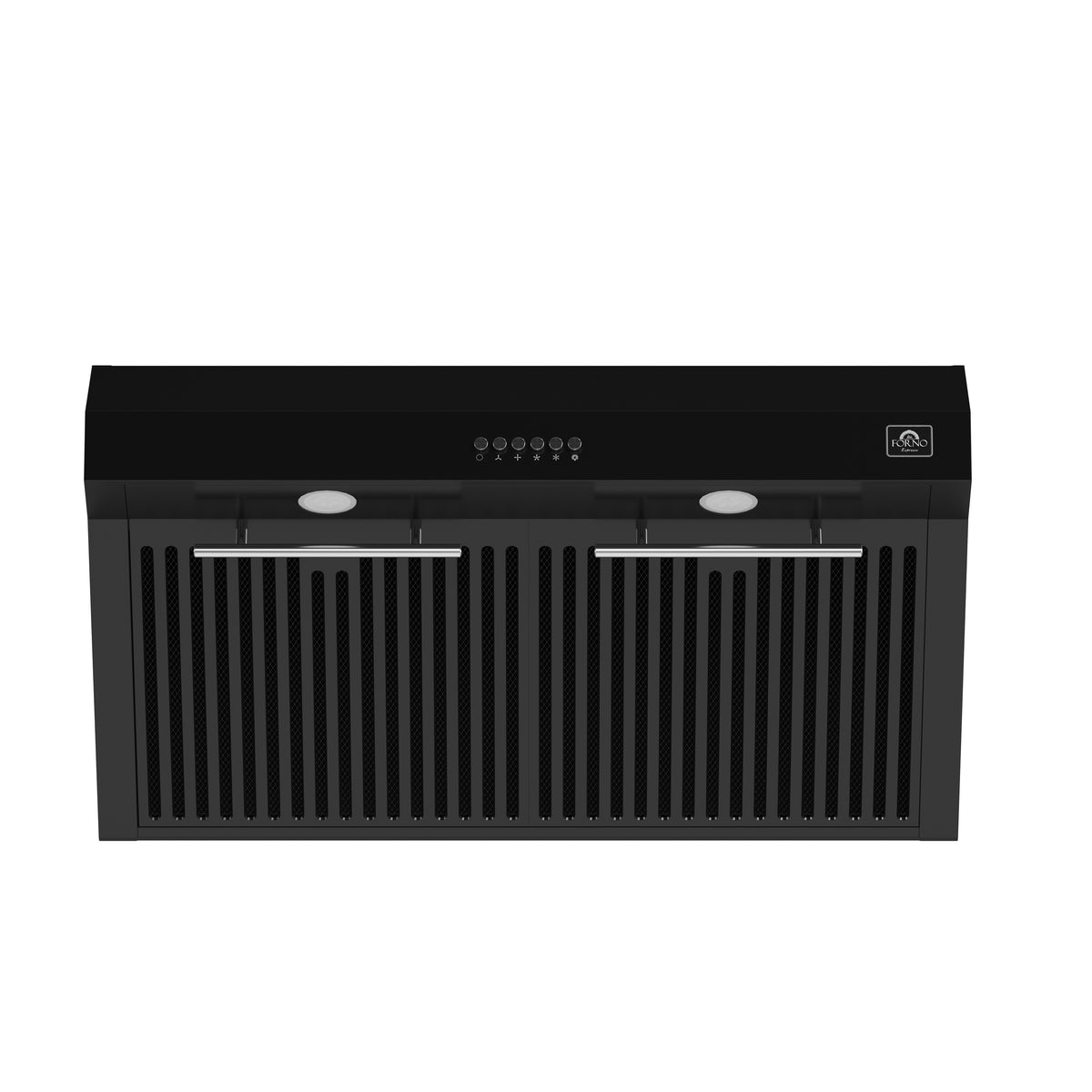 Forno Bari Espresso 30" Under Cabinet Range Hood, Black, 400 CFM, LED Lighting, Dishwasher-Safe Baffle Filters