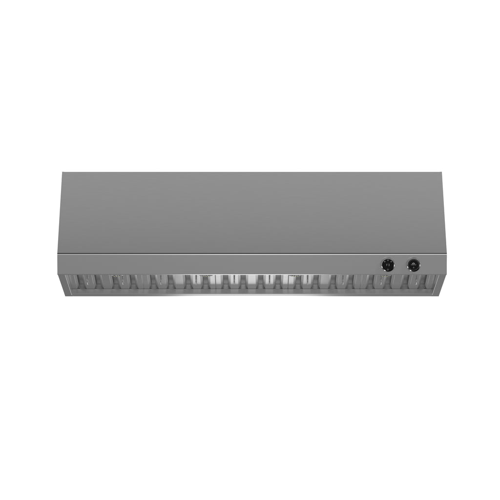 Forno Biagio 60" Wall Mounted Range Hood Stainless Steel, 1200 CFM, Knob Control, Baffle Filter