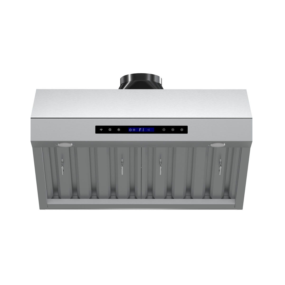 Forno Palazzo 30" Wall Mounted Range Hood, Stainless Steel, Heavy Duty Baffle Filters, Remote Control