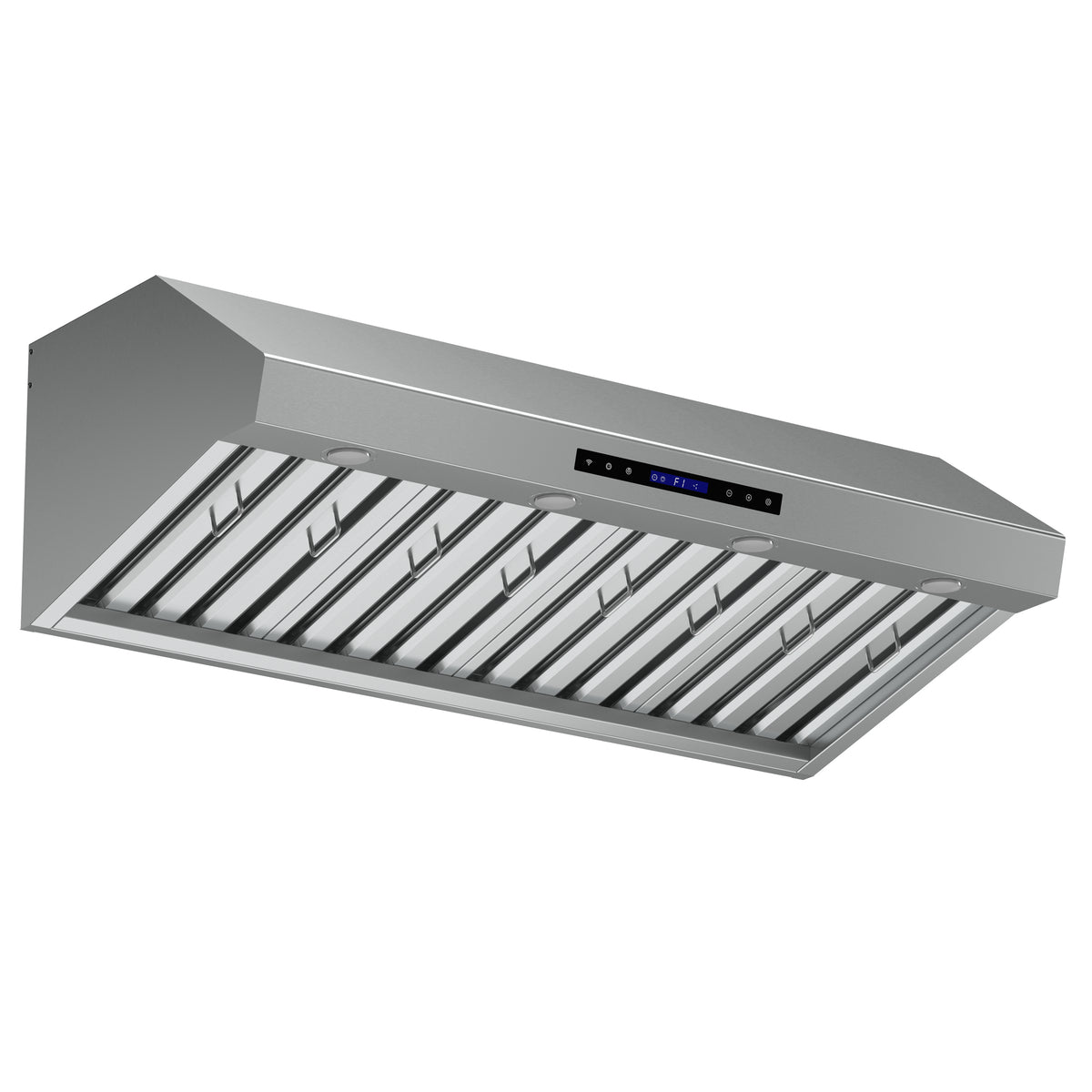 Forno Palazzo 48" Wall Mounted Range Hood, Stainless Steel, Heavy Duty Baffle Filters, Remote Control