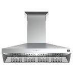 Forno Orvieto 60" Wall Mount Range Hood, LED Lighting, Heavy Duty, Stainless Steel