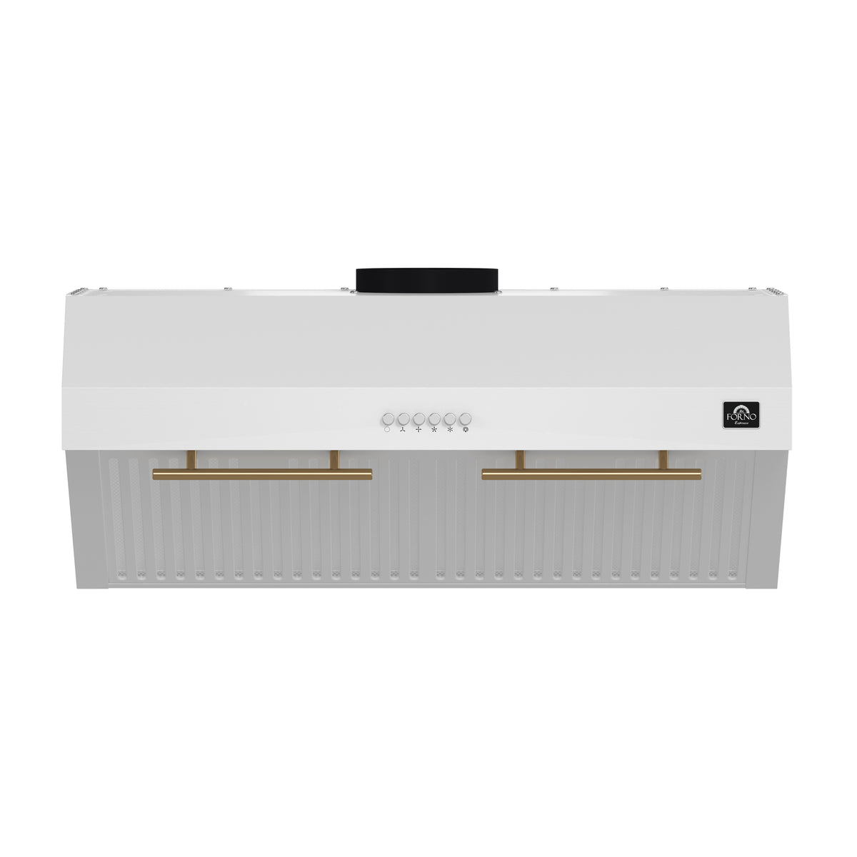 Forno Bari Espresso 30" Under Cabinet Range Hood, White, 400 CFM, LED Lighting, Dishwasher-Safe Baffle Filters