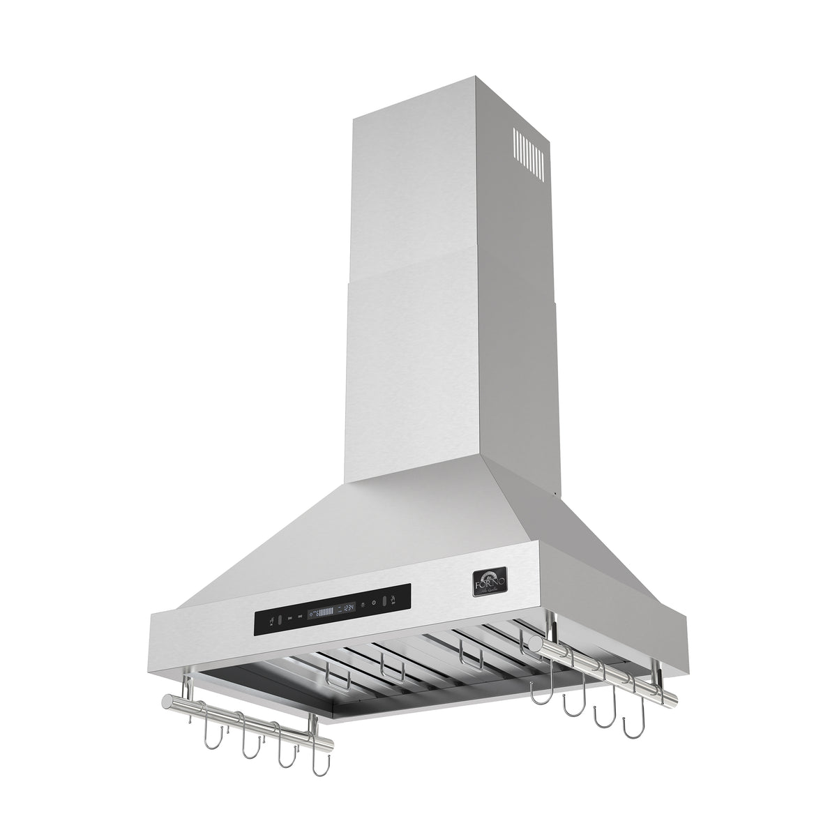Forno Venezia 30" Wall-Mounted Stainless Steel Range Hood with Adjustable Height, Baffle Filters