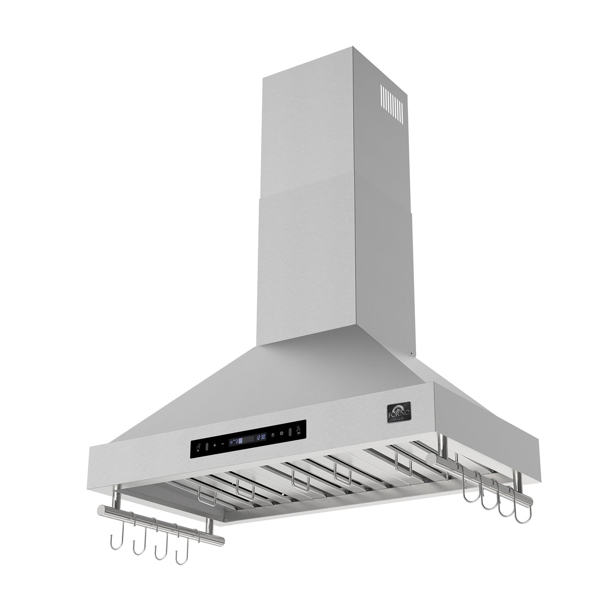 Forno Venezia 36" Wall-Mounted Stainless Steel Range Hood with Adjustable Height, Baffle Filters