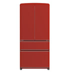 Forno Luigi 18 cu.ft. French Door Refrigerator Red, Handle-Free Design