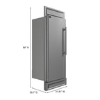 Forno Maderno 28" Built-In Convertible Refrigerator, 13.6 cu.ft. Left Swing with Decorative Grill - 32" Wide