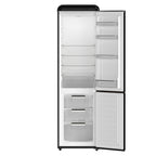 Forno The Storico 22" Retro Bottom-Freezer Fridge in Black offers 9 cu.ft storage, quiet 41 dB(A) operation