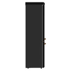 Forno The Storico 22" Retro Bottom-Freezer Fridge in Black offers 9 cu.ft storage, quiet 41 dB(A) operation