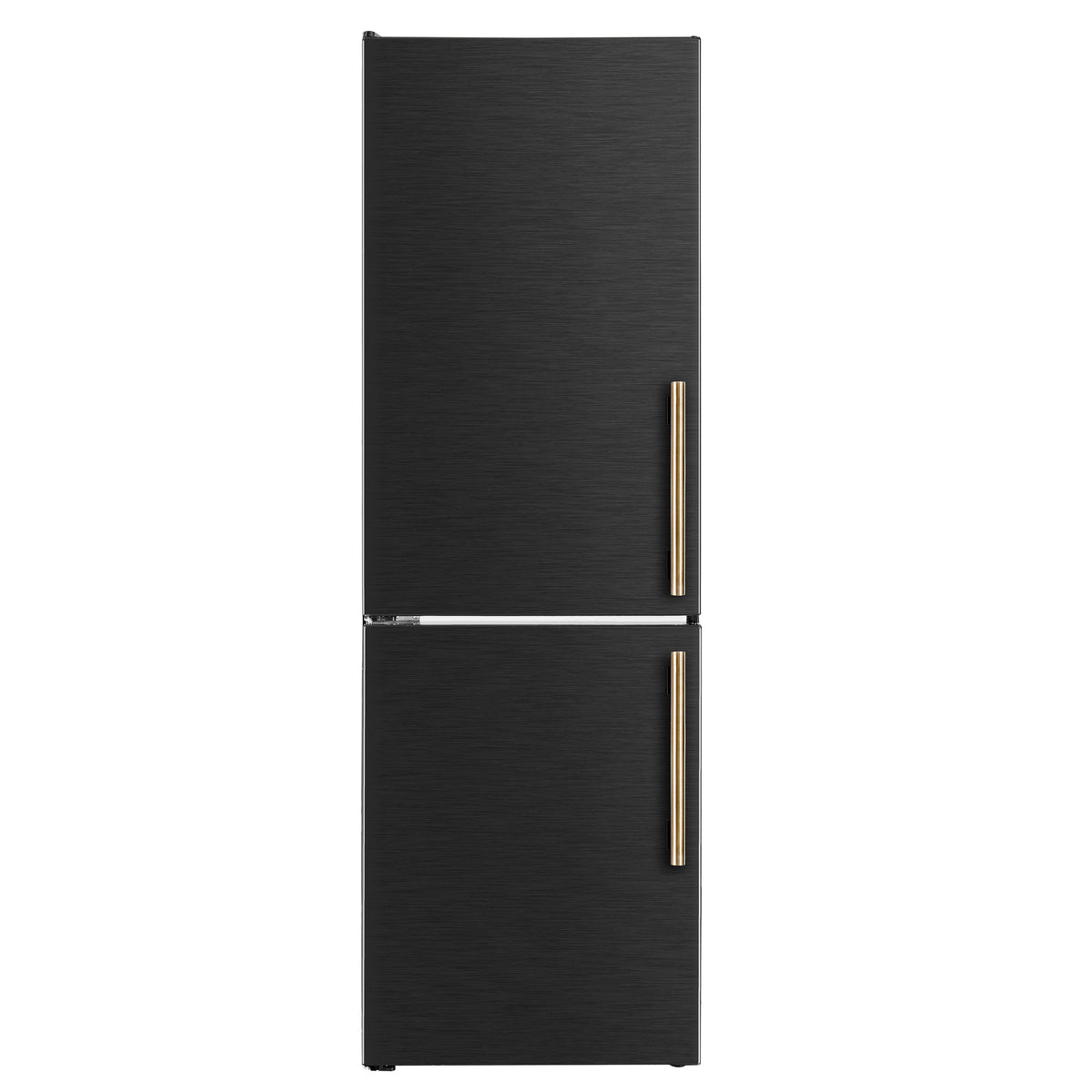 Forno Custodia 24" Bottom Freezer, 10.3 cf., Left Swing, Ice Maker, Total No frost, Black