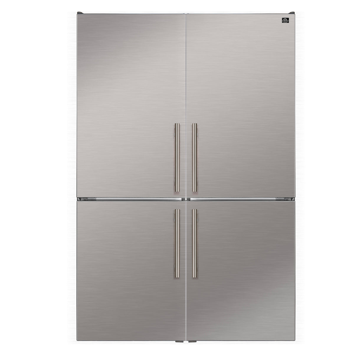 Forno Custodia 48" Bottom Freezer combo, 20.6 cf., Ice Maker, Total No frost, Stainless Steel handles