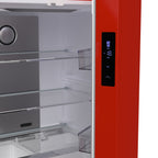 Forno Luigi 18 cu.ft. French Door Refrigerator Red, Handle-Free Design