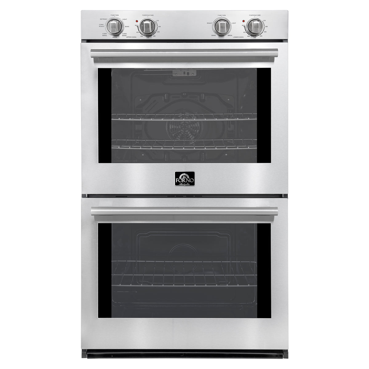 Forno Vomero 30" Double Wall Oven Electric Convection Oven in Stainless Steel 5 cu. ft.