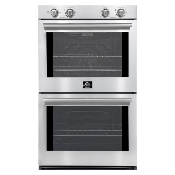 Forno Vomero 30" Double Wall Oven Electric Convection Oven in Stainless Steel 5 cu. ft.
