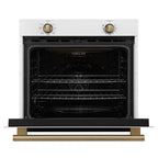 Forno Vomero Wall Oven in White, 5 cu.ft. 3550 Watts Convection Oven with Mechanical Control