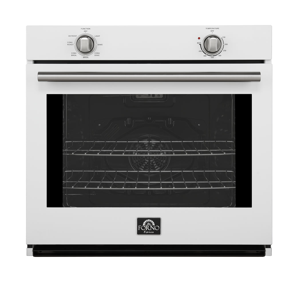 Forno Vomero Wall Oven in White, 5 cu.ft. 3550 Watts Convection Oven with Mechanical Control
