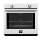 Forno Vomero Wall Oven in White, 5 cu.ft. 3550 Watts Convection Oven with Mechanical Control