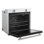 Forno Vomero Wall Oven in White, 5 cu.ft. 3550 Watts Convection Oven with Mechanical Control