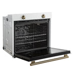 Forno Vomero Wall Oven in White, 5 cu.ft. 3550 Watts Convection Oven with Mechanical Control