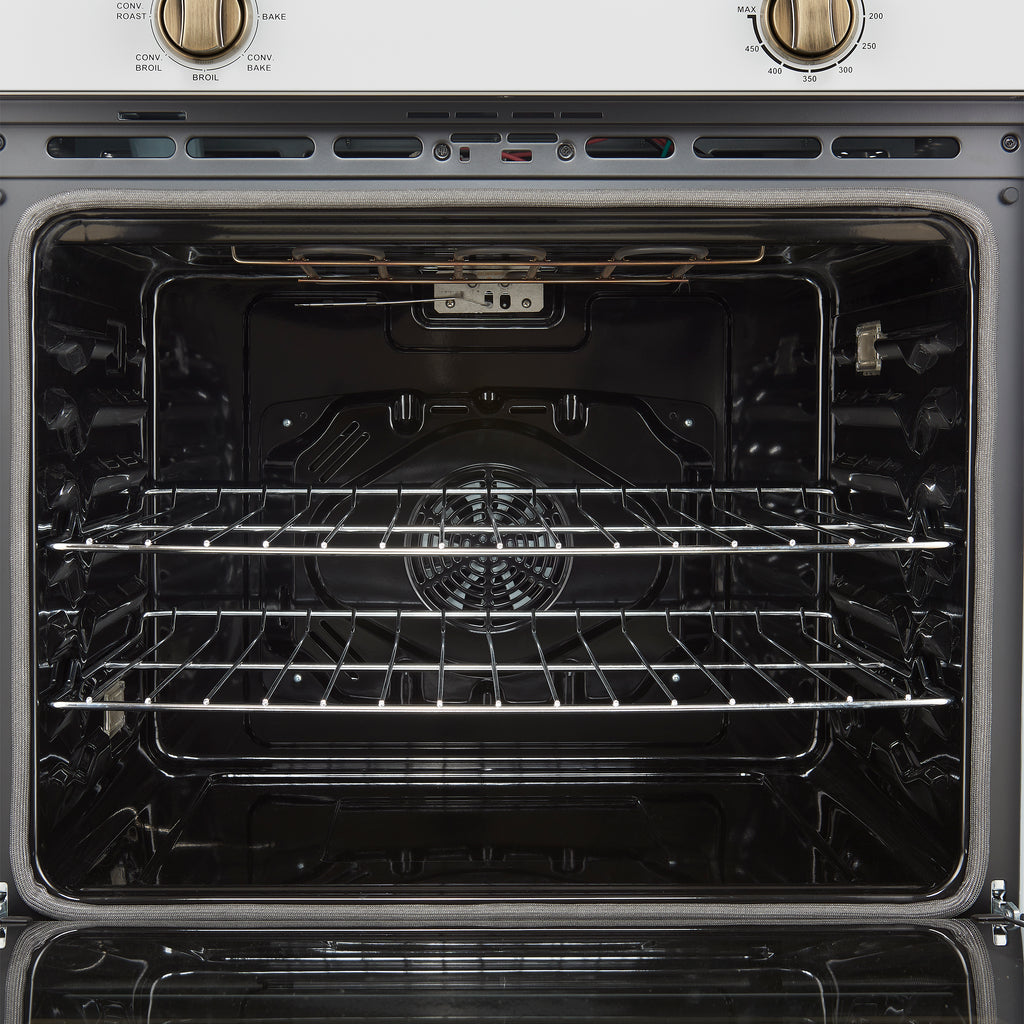 Forno Vomero Wall Oven in White, 5 cu.ft. 3550 Watts Convection Oven with Mechanical Control