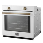 Forno Vomero Wall Oven in White, 5 cu.ft. 3550 Watts Convection Oven with Mechanical Control
